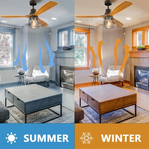 ExBrite 52 inch Wood Light Ceiling Fan - Picture 8 of 8